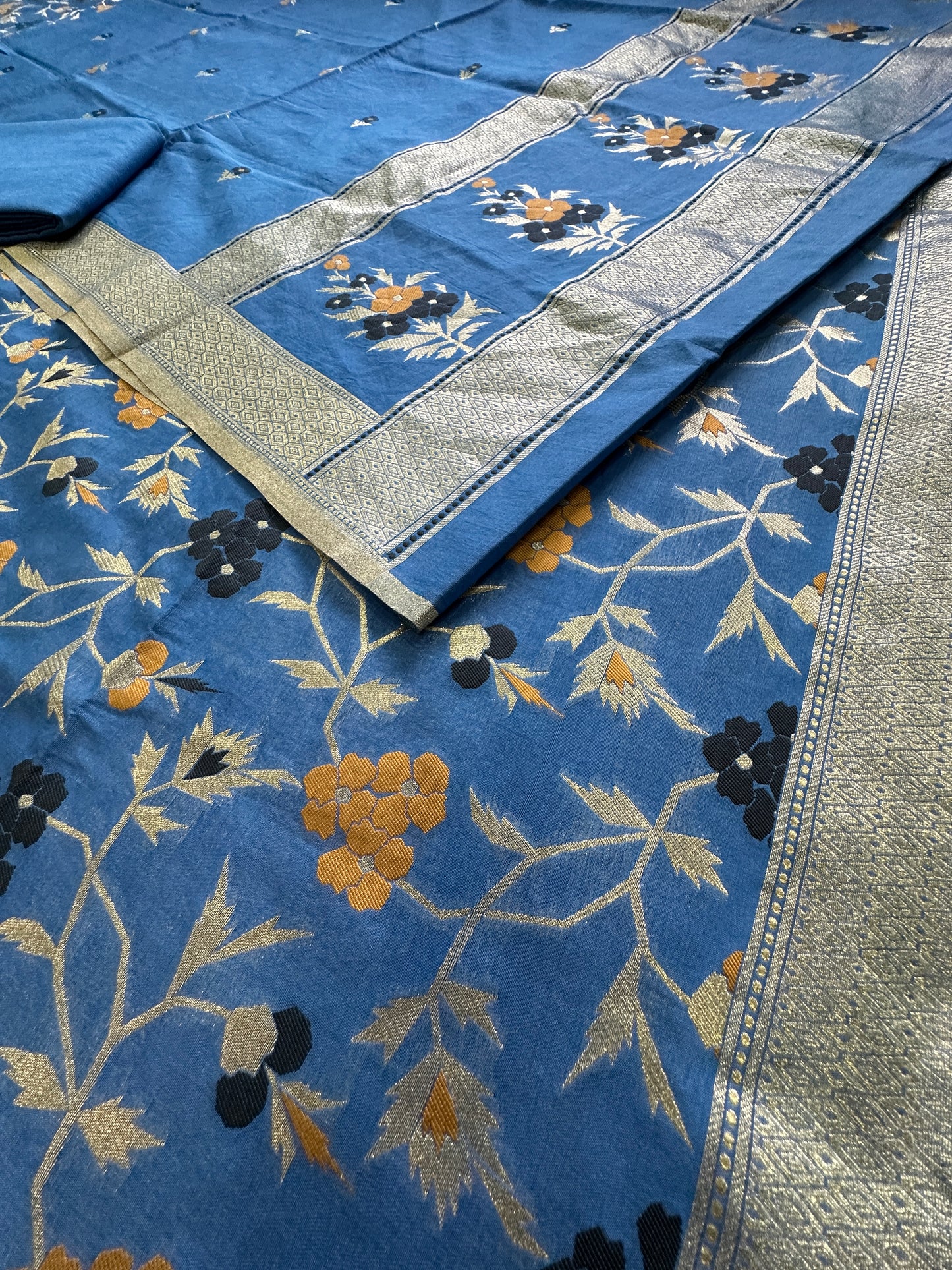 Blue Banarasi Cotton Suit (Copy)
