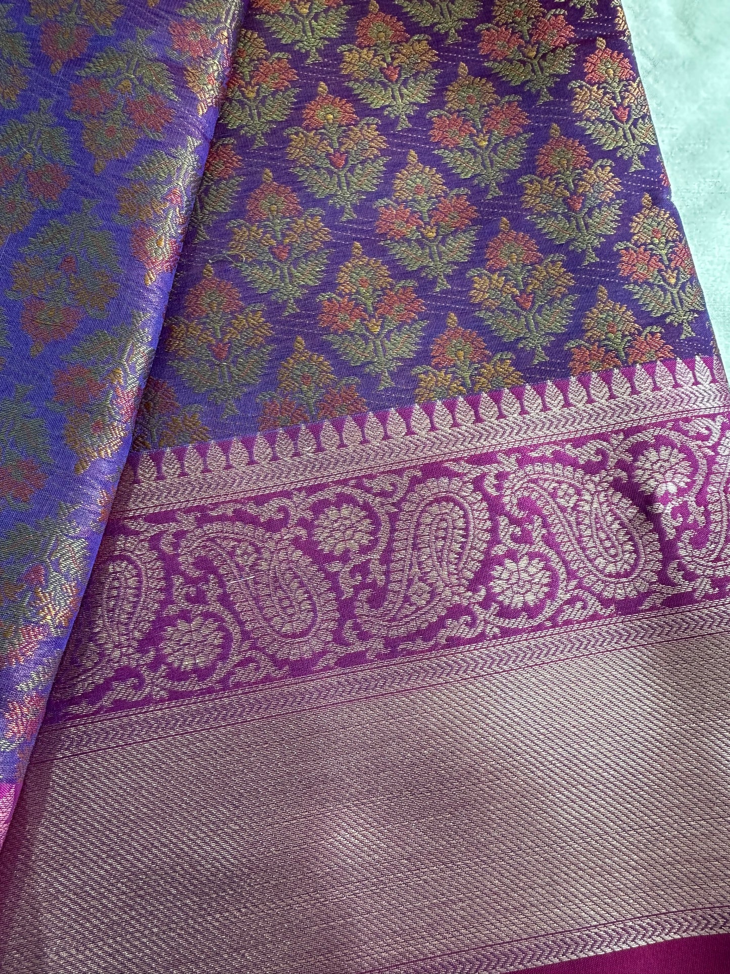 Purple Pink Tanchui Saree