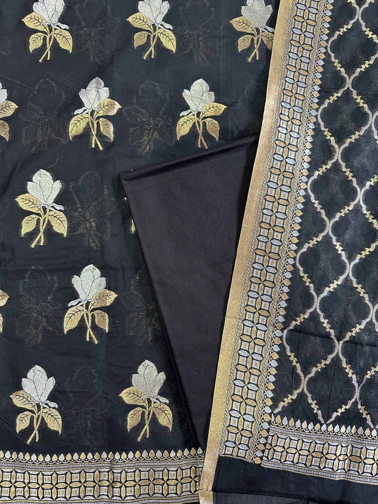 Black Premium Cotton Suit Set