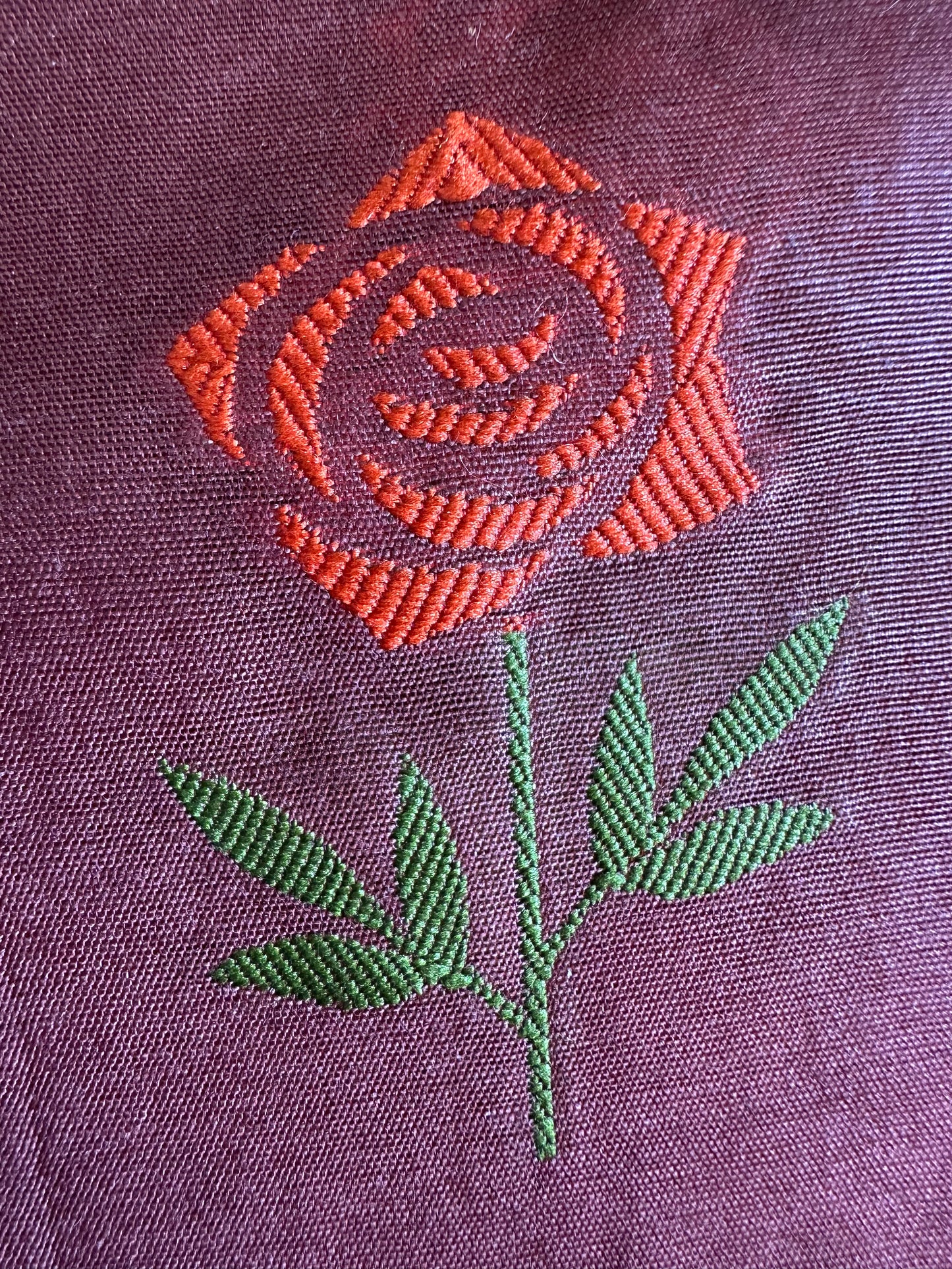 Brown Blossom Banarasi Cotton Suit Set