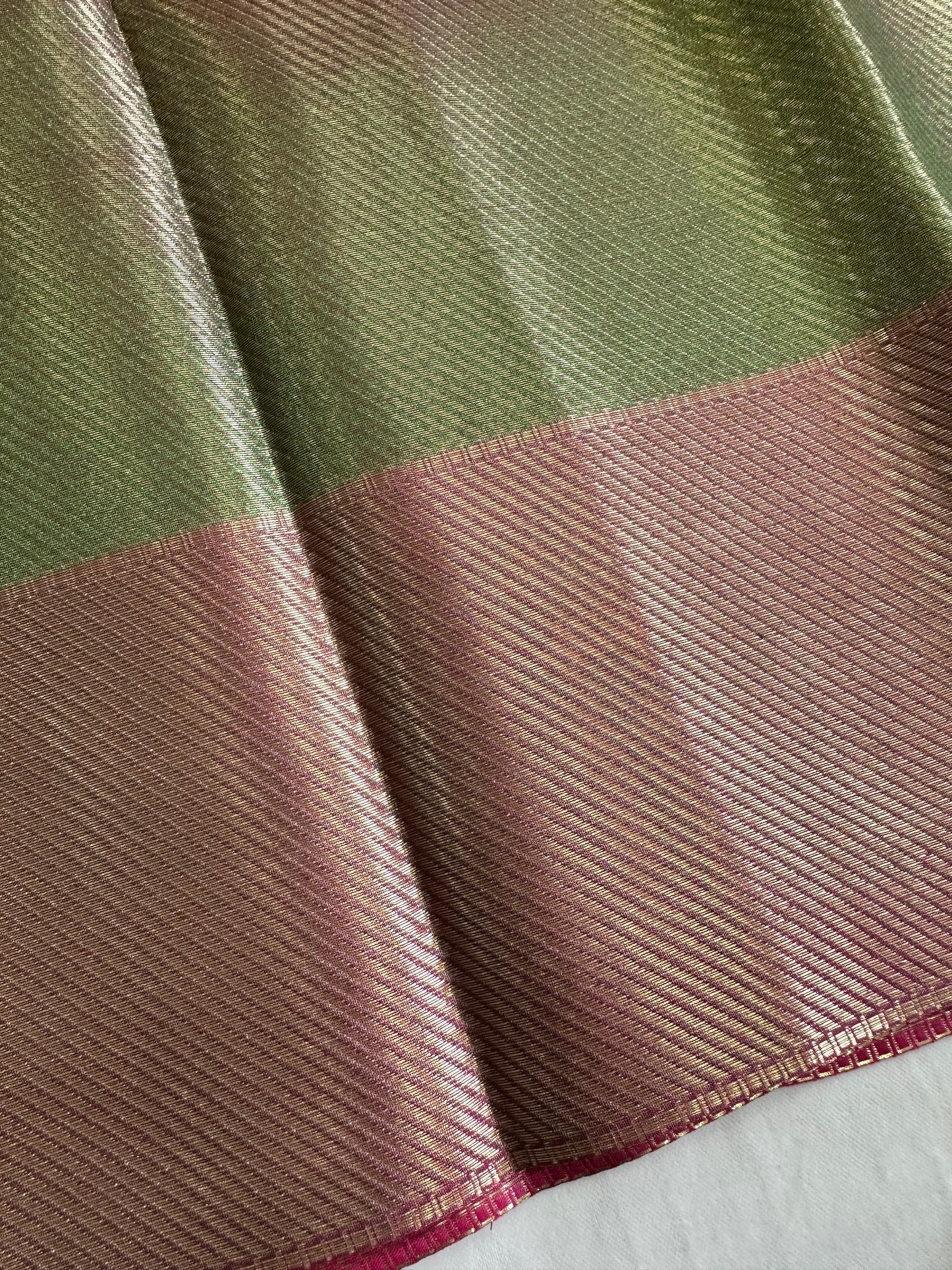 Green Metallic Jyotika Tissue Saree