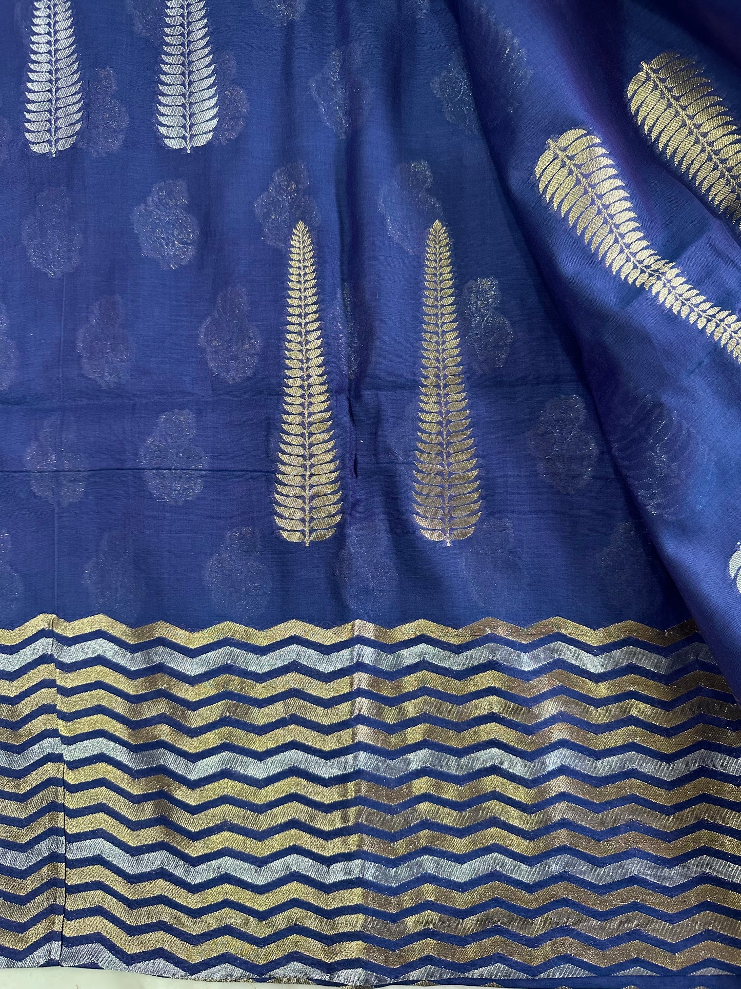 Blue Premium Cotton Suit Set