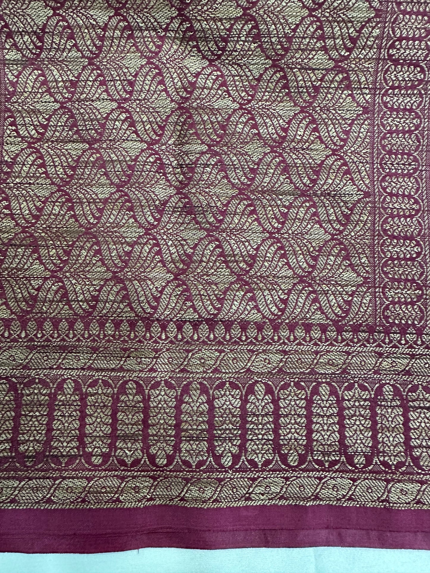 Maroon Kheecha Saree