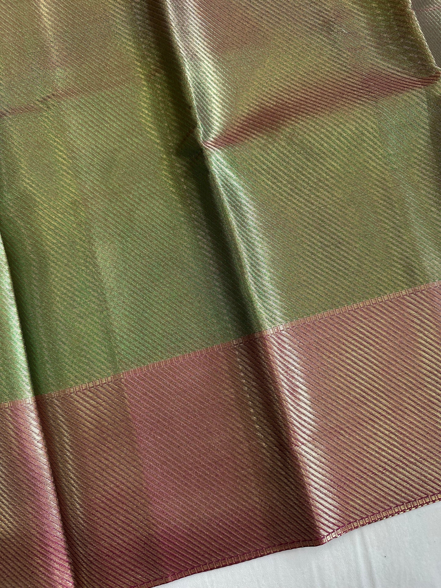 Green Metallic Jyotika Tissue Saree