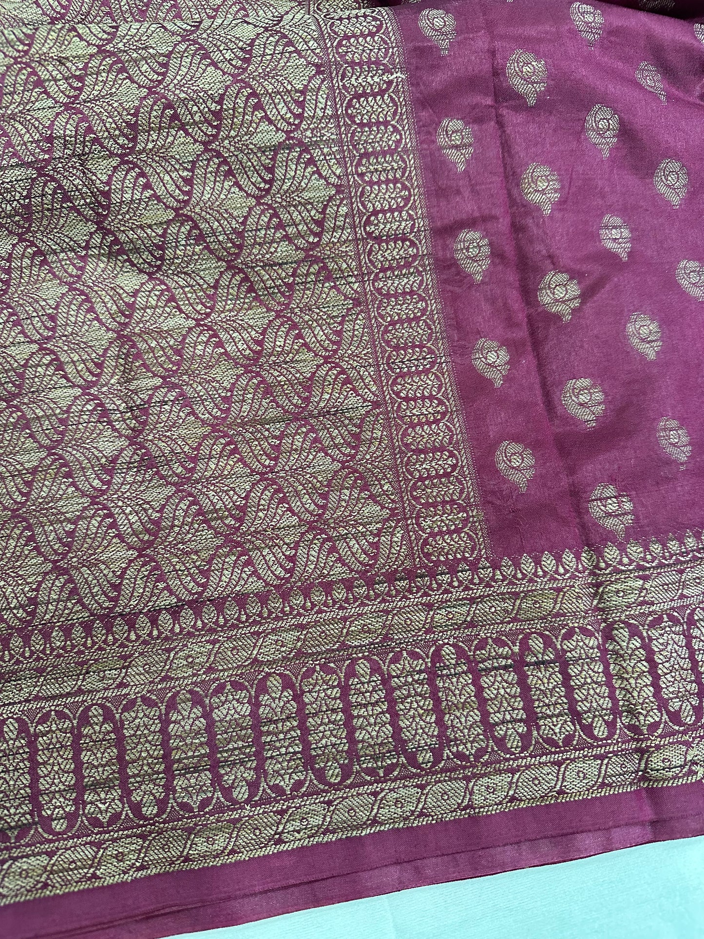 Maroon Kheecha Saree