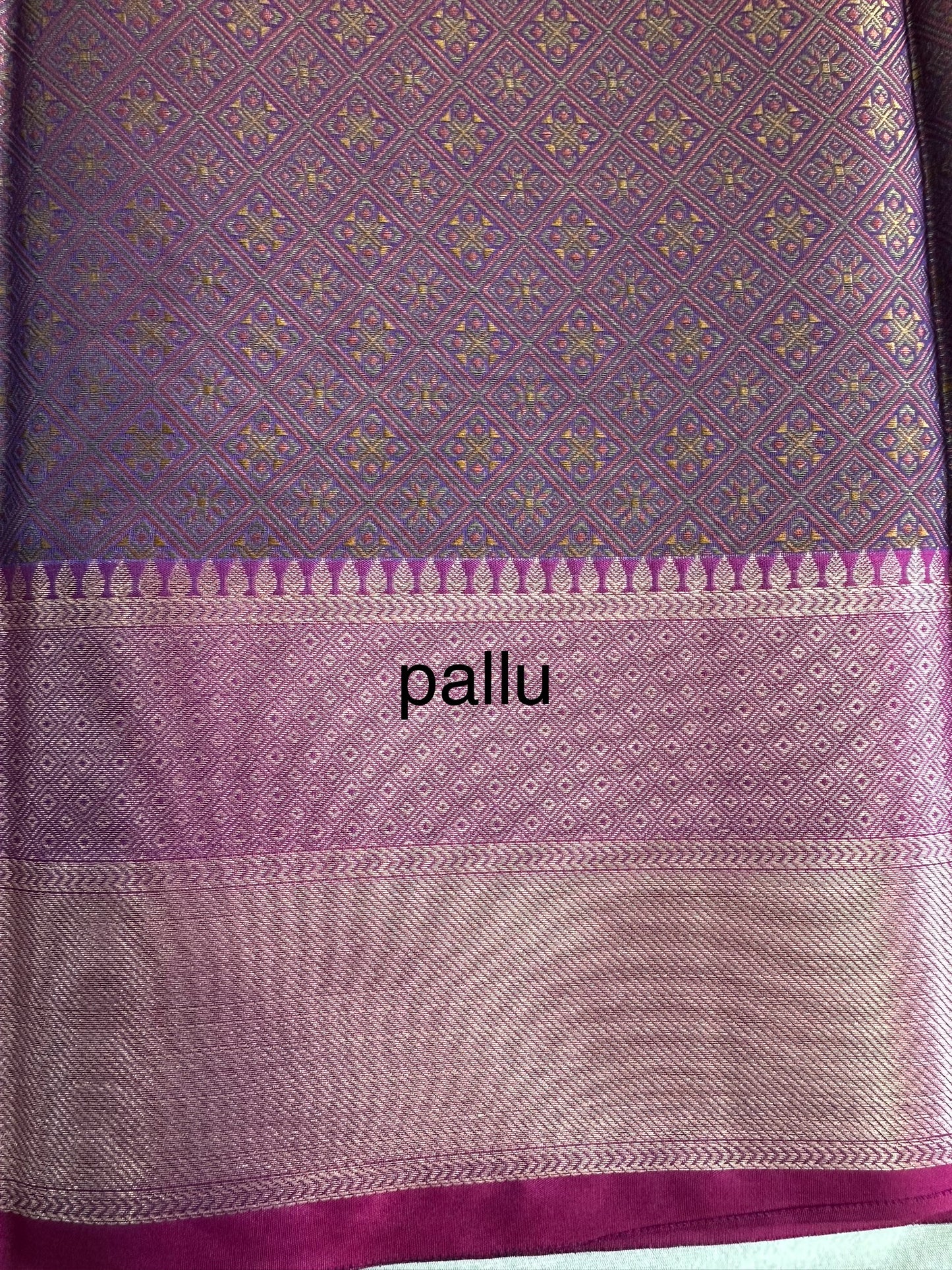 Purple Pink Tanchui Saree