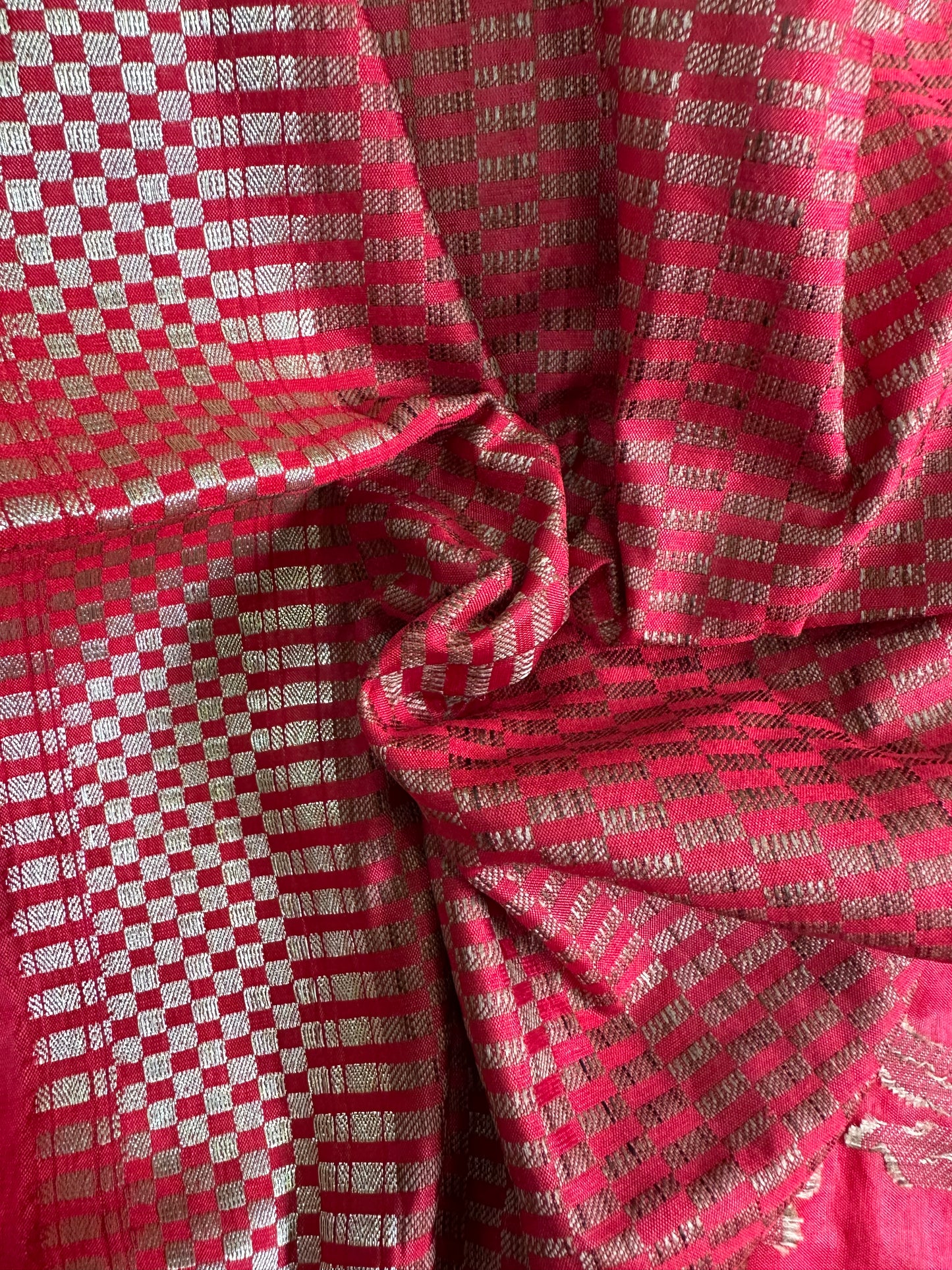 Red Kheecha Silk Saree