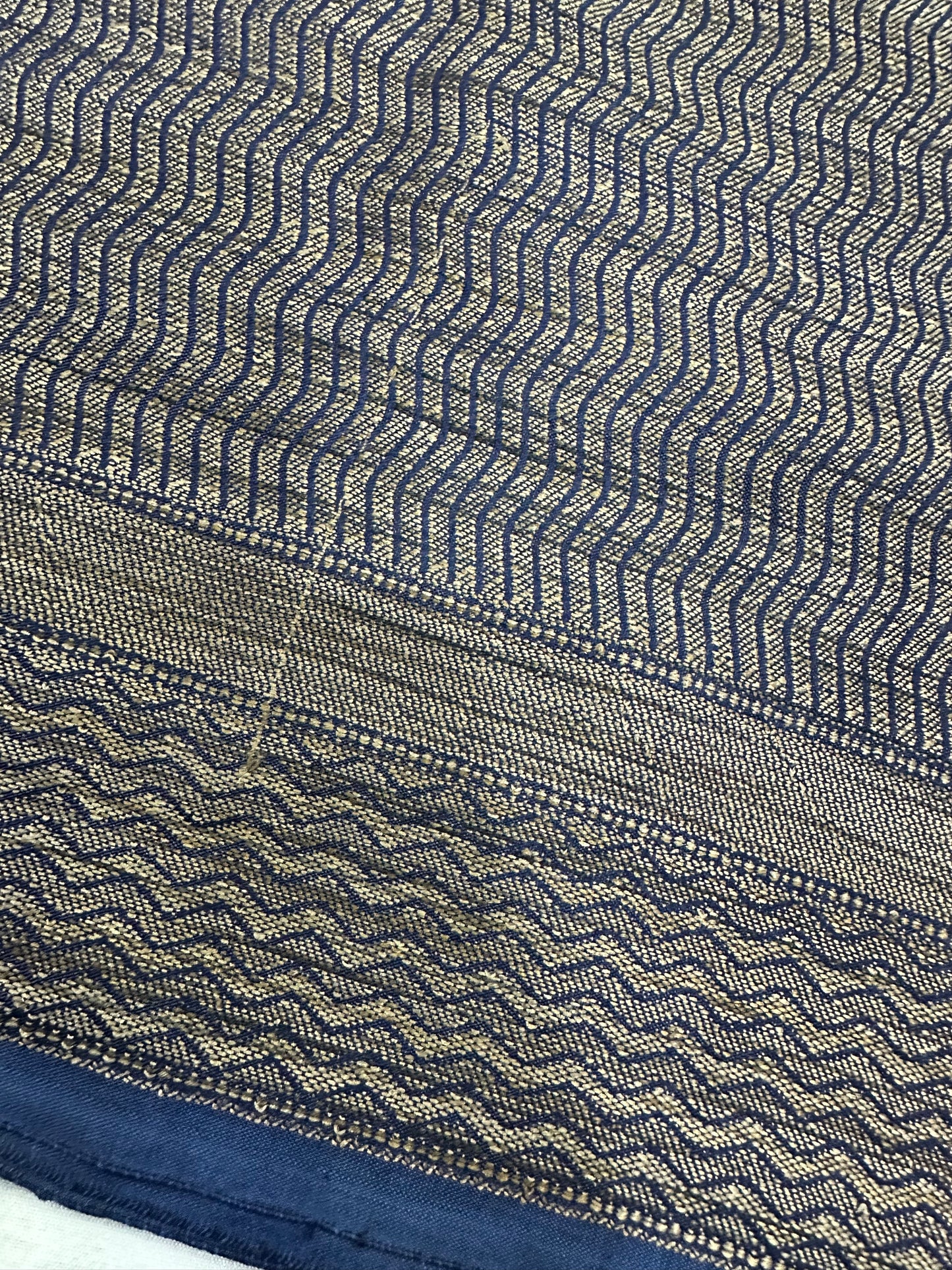 Blue Khicha Silk Saree