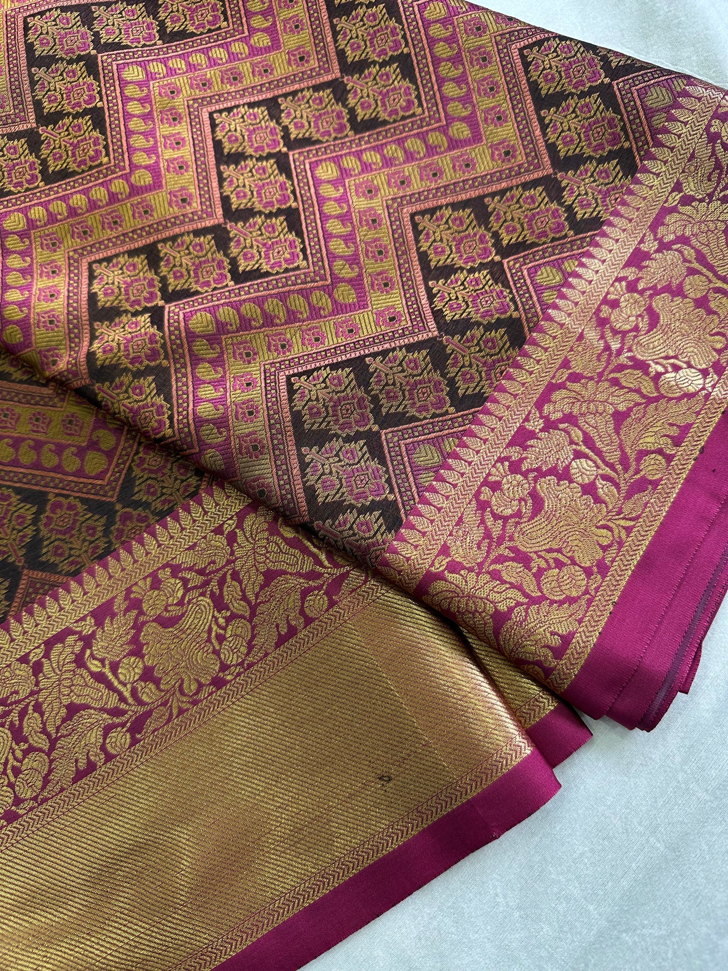 Magenta Pink Tanchui Saree