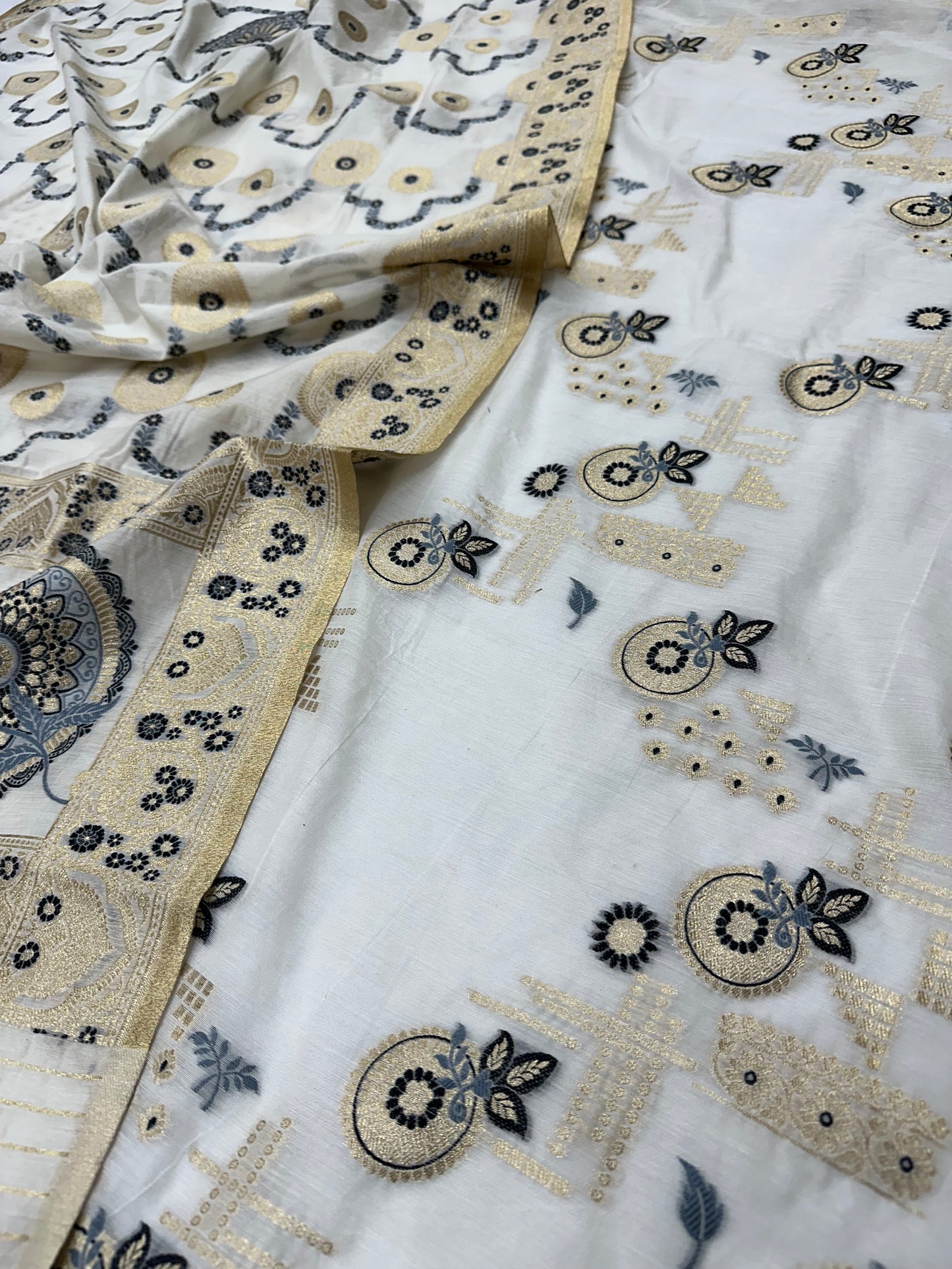 Black n White Premium Cotton Suit Set