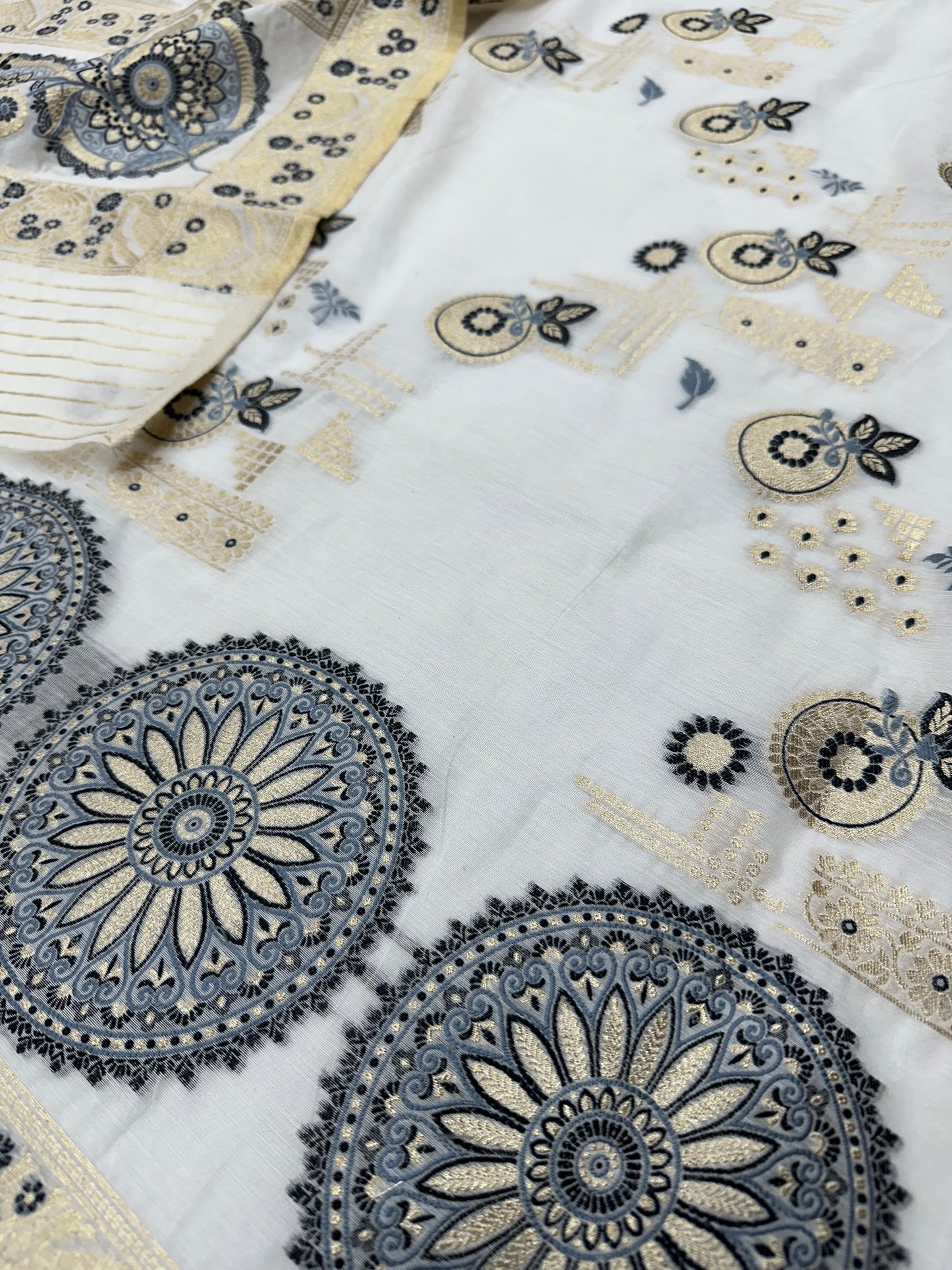 Black n White Premium Cotton Suit Set