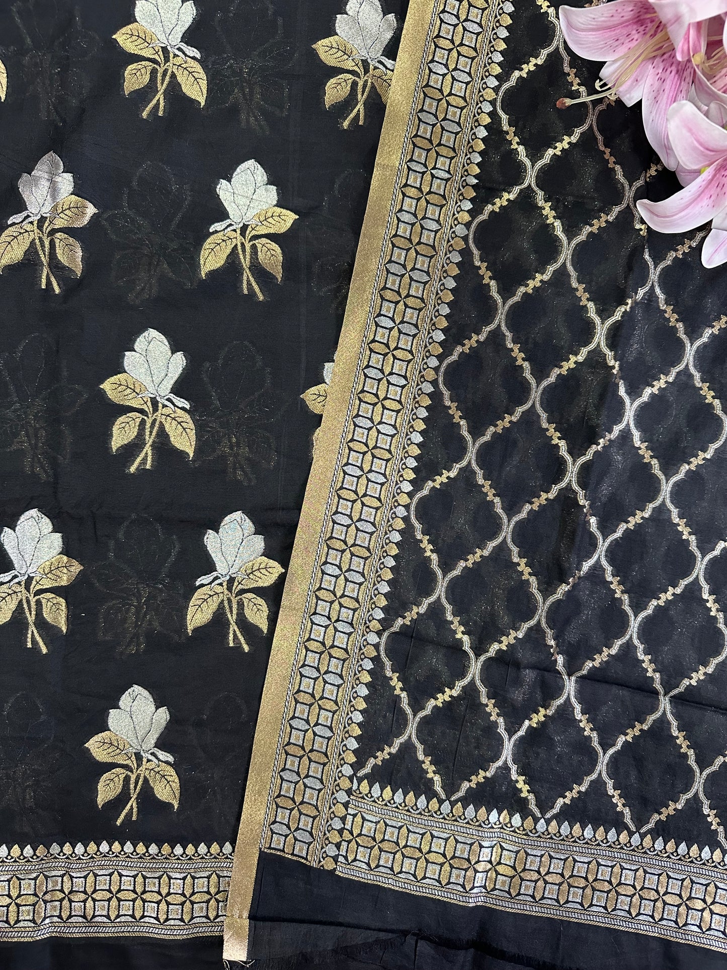 Black Premium Cotton Suit Set