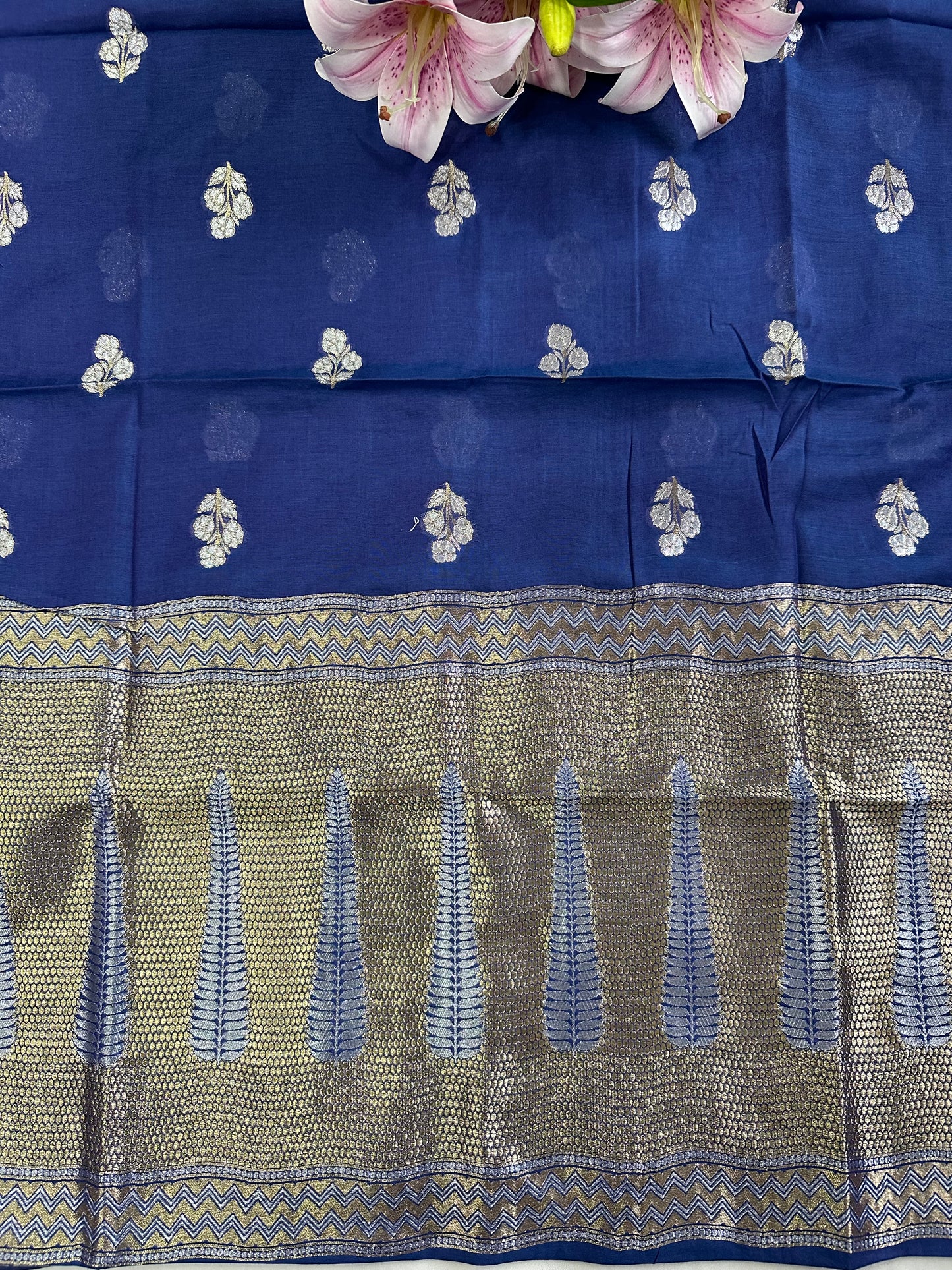 Blue Premium Cotton Suit Set