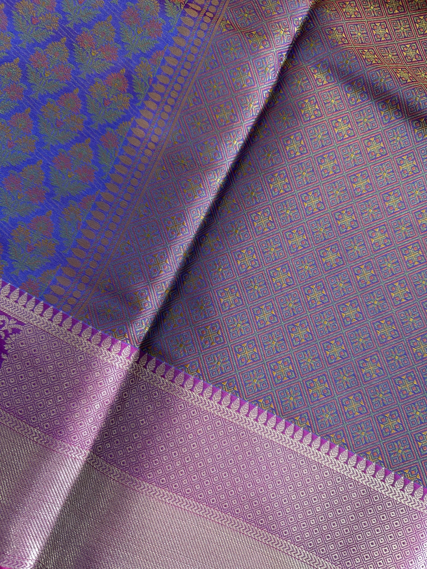 Purple Pink Tanchui Saree