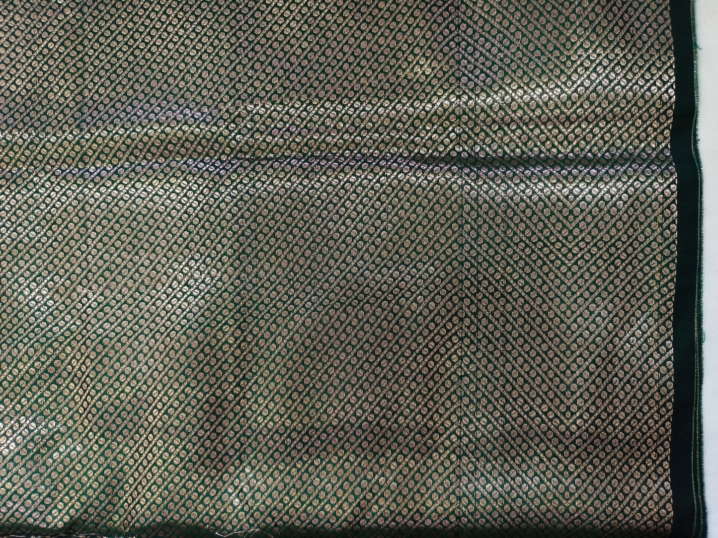 Green Silk Saree With Border